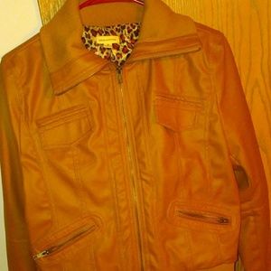 Zenana Outfitters Light Brown Leather Jacket💙